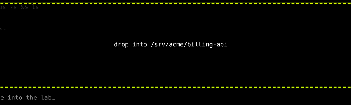 Dragging a file over the lab's bash: an overlay shows the exact directory the file will land in.
